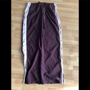 Nike track pants purple lg 12-14